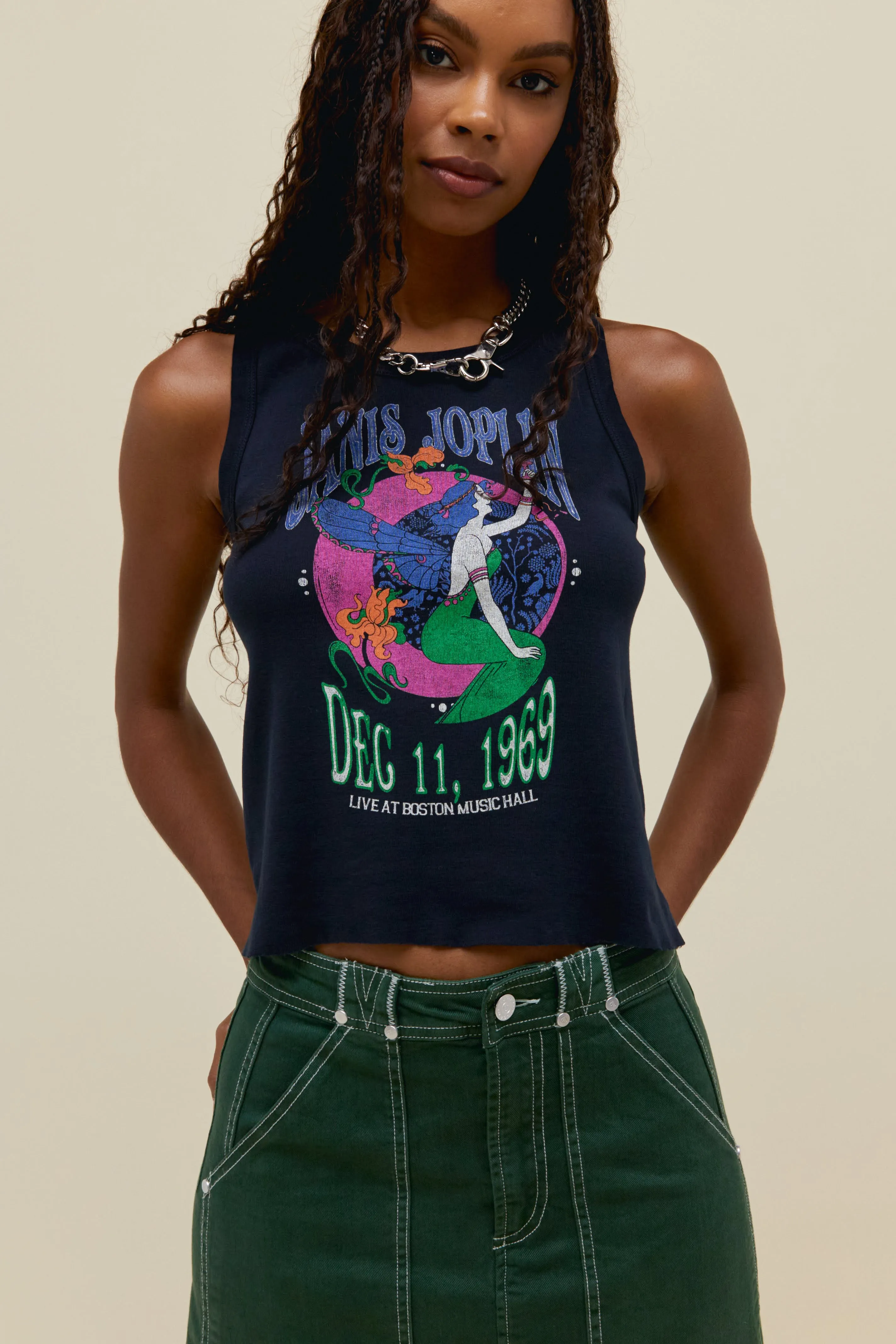 Janis Joplin Boston Music Hall Racer Tank
