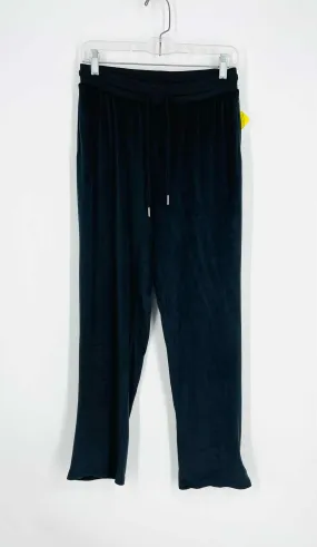 Juicy Couture Size M Black Rhinestones Velvet Designer Pants