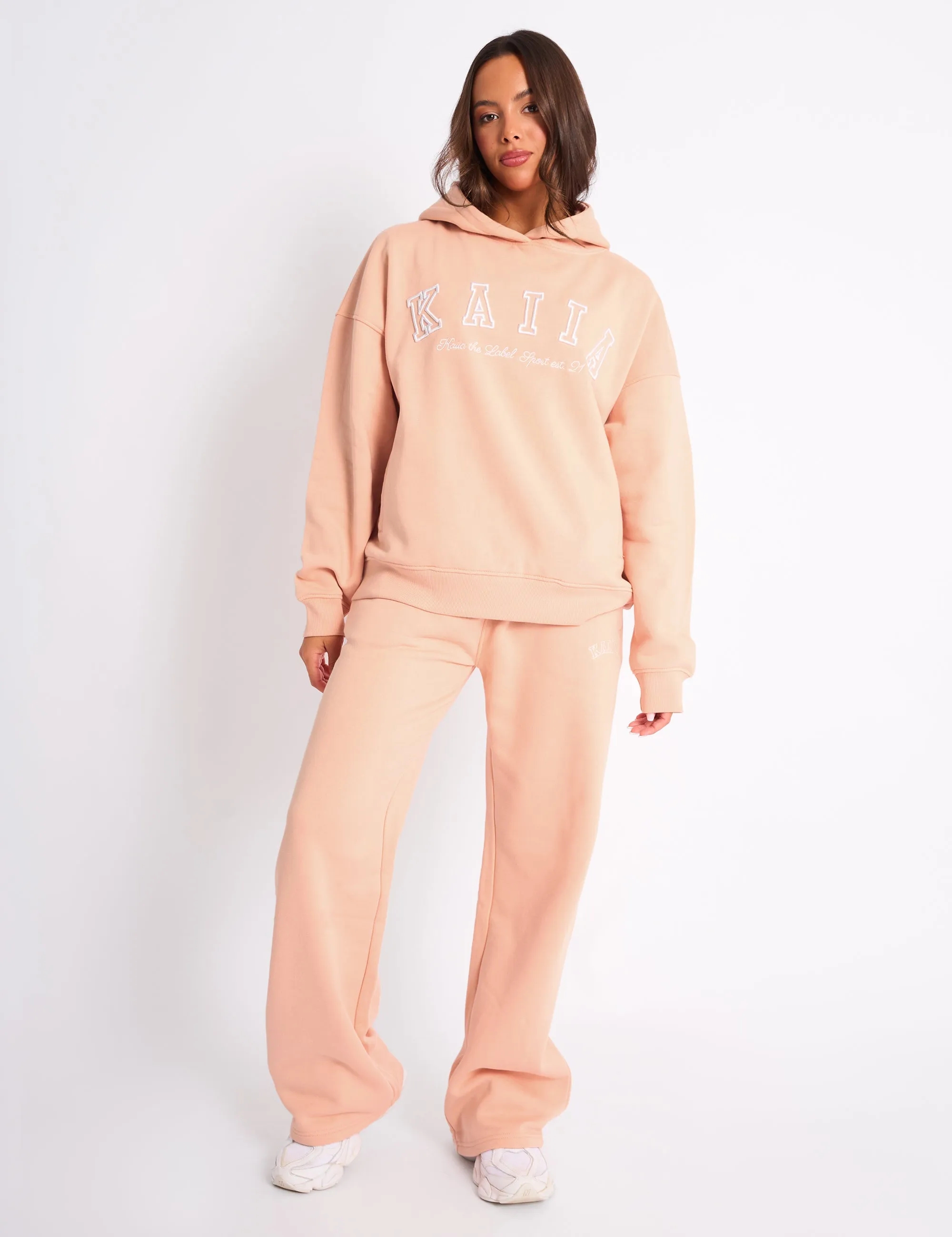 Kaiia Sport Oversized Hoodie Apricot