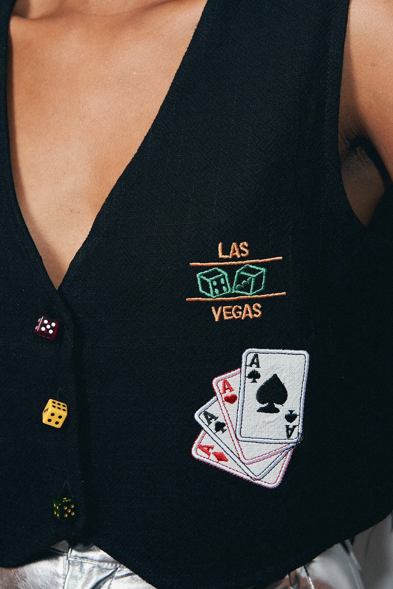 Lady Luck Linen Vegas Vest