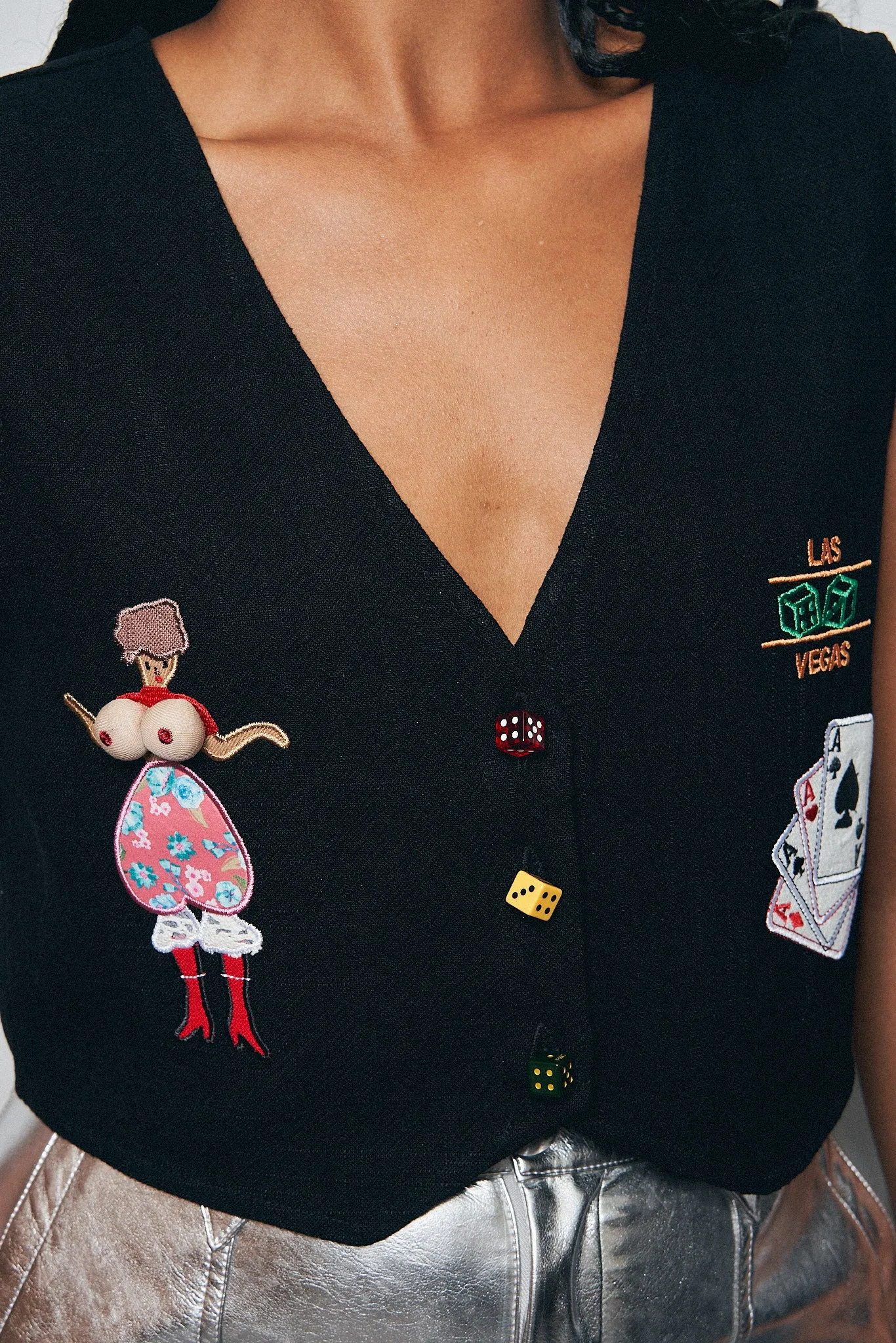 Lady Luck Linen Vegas Vest