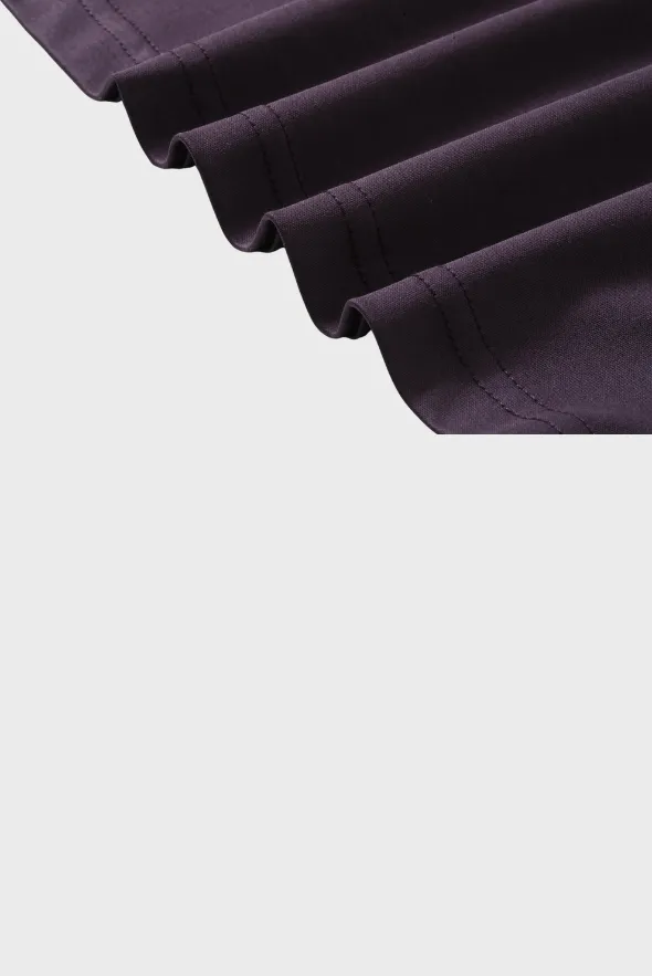 Long Sleeve Crew Neck Mercerized Cotton Women T-Shirt