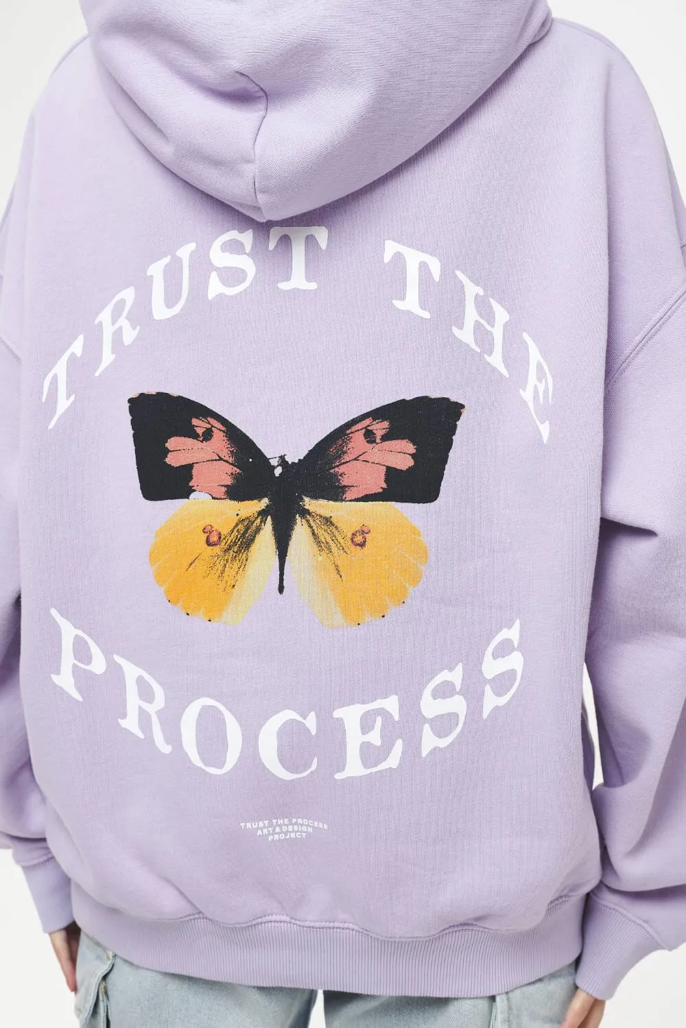Mace Oversized Hoodie Vintage Washed Purple Paste