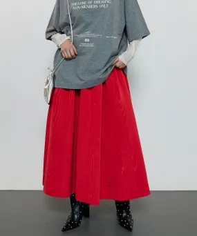 Moire Volume Skirt