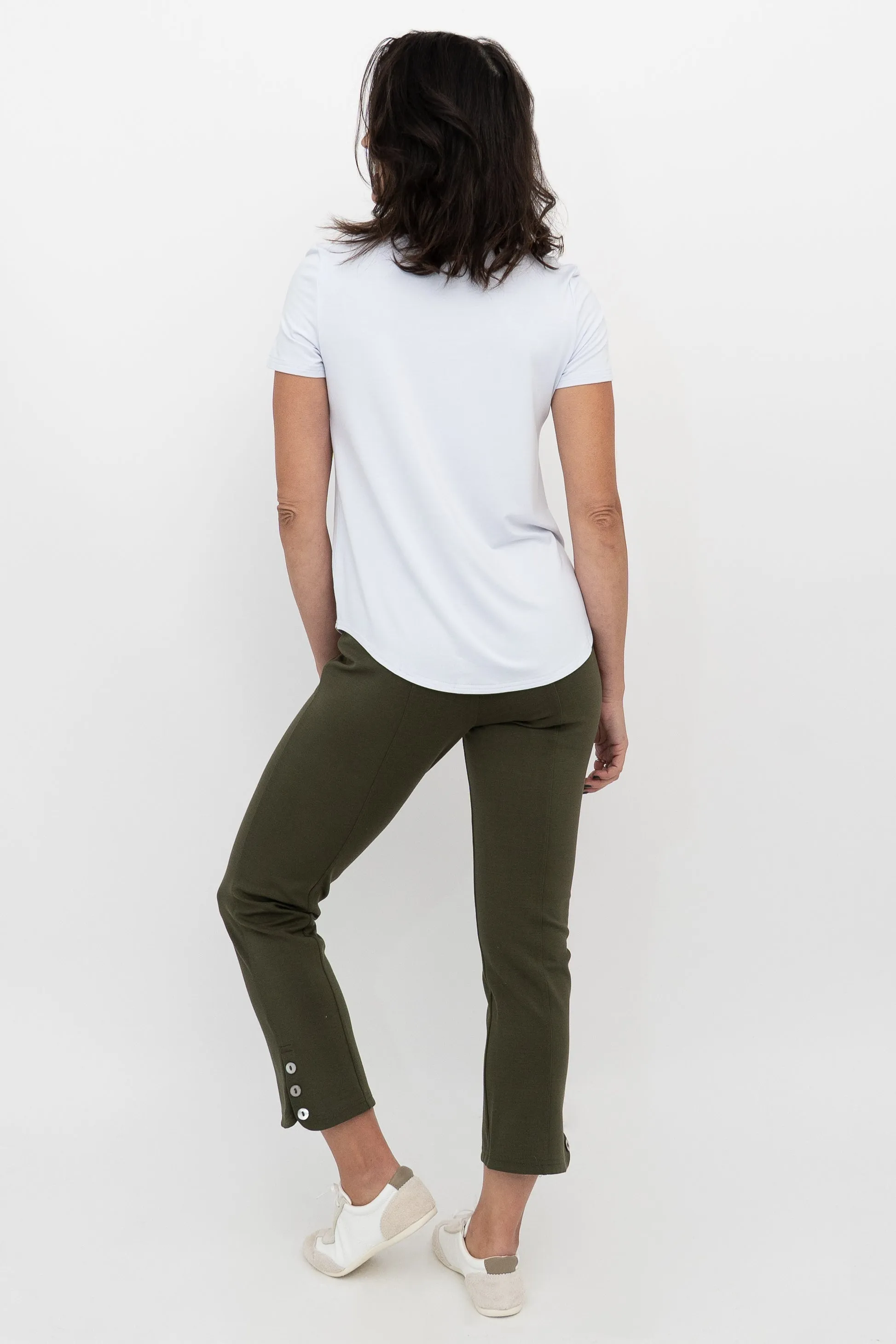 Nadine Crop, Khaki, Modal