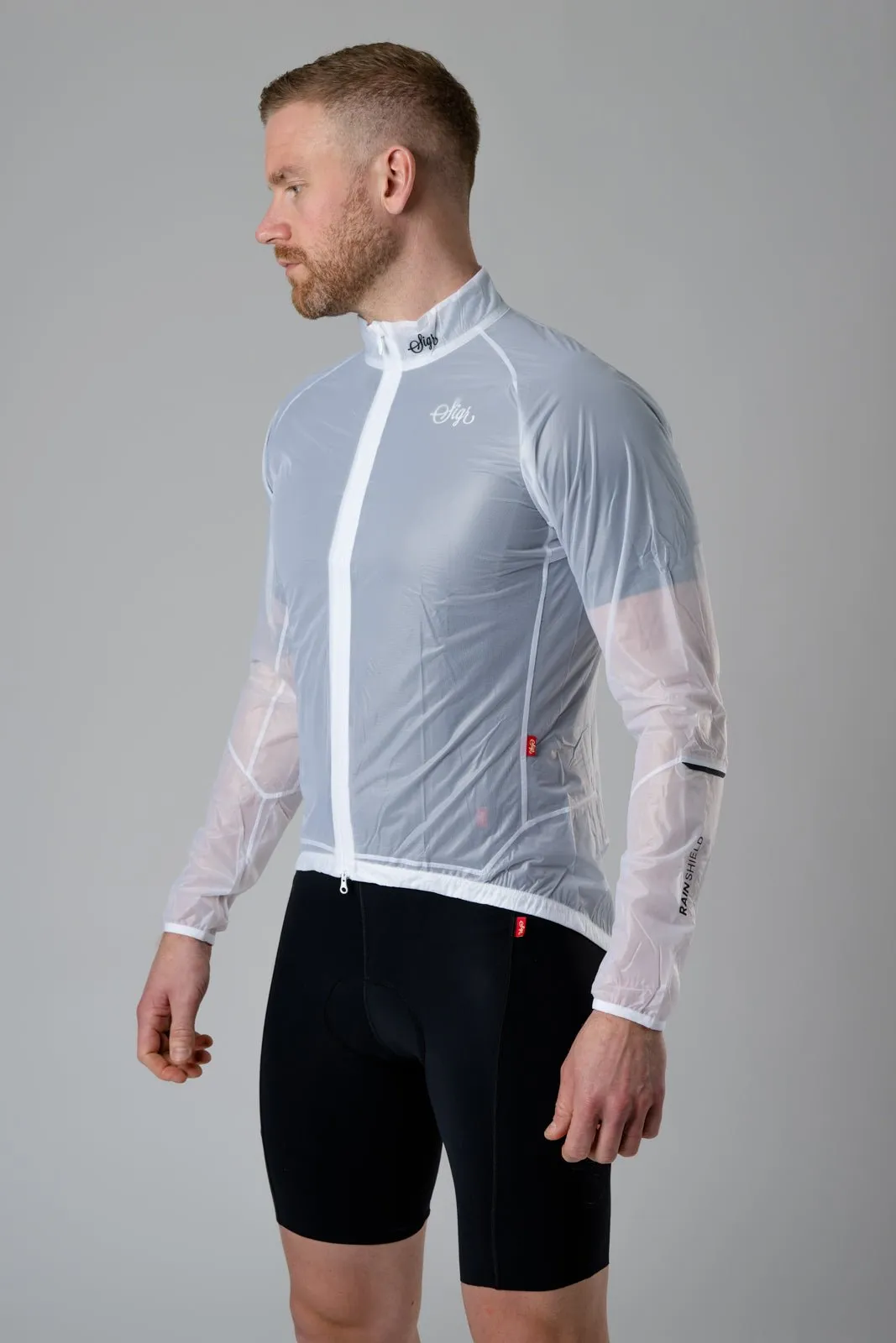 Nckrosleden Men's Translucent Ultra-Lightweight Cycling Wind/Rain Jacket