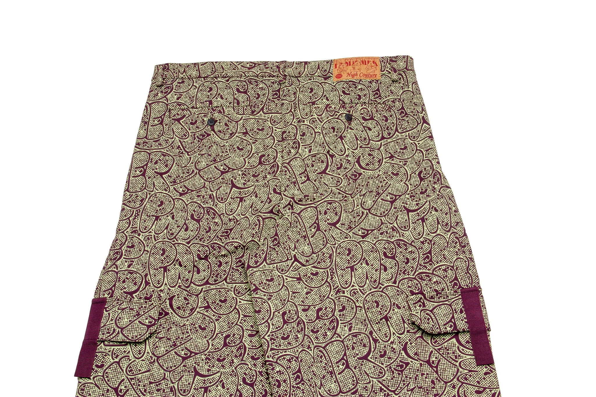 Pas de Mer Logo Pants "Purple & Lime"
