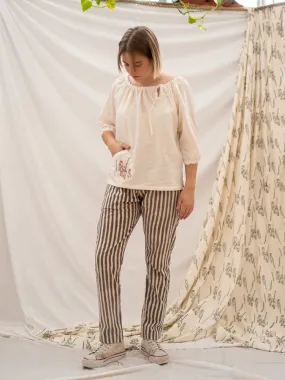 Peasant Top - People Gathering Print