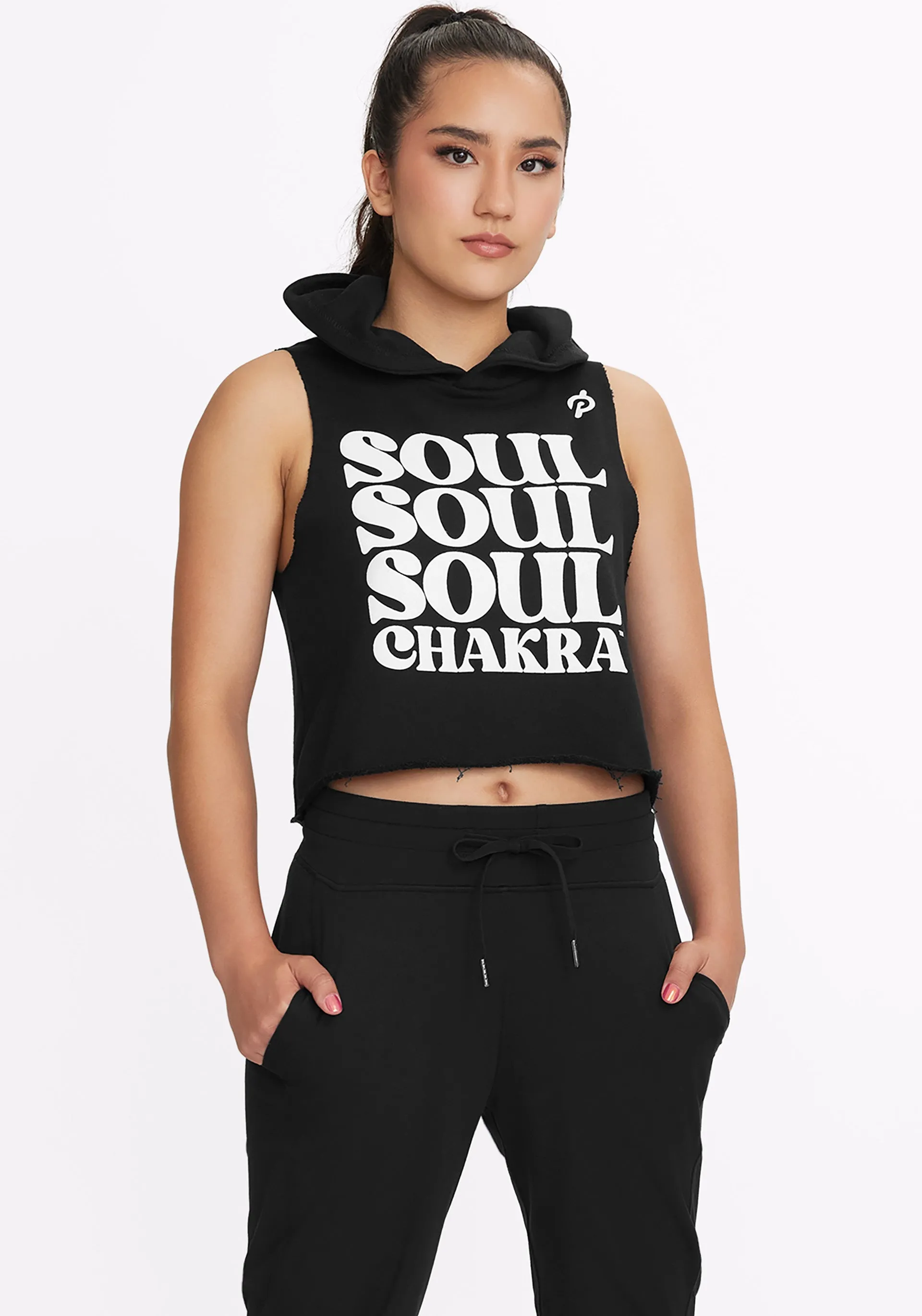 Soul Chakra x Peloton Sleeveless Cropped Hoodie
