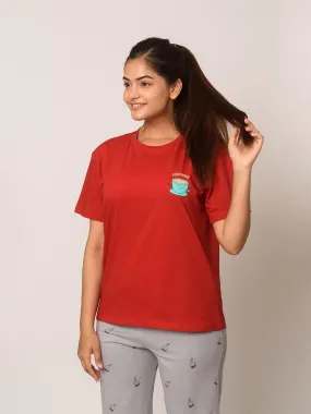 Positivitea Cotton Graphic T-Shirt