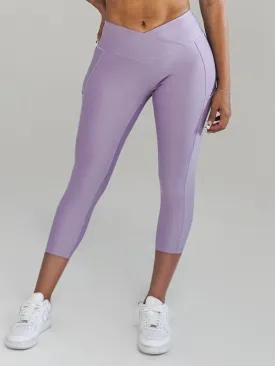 Pristine Pocket Capri Leggings | LILAC