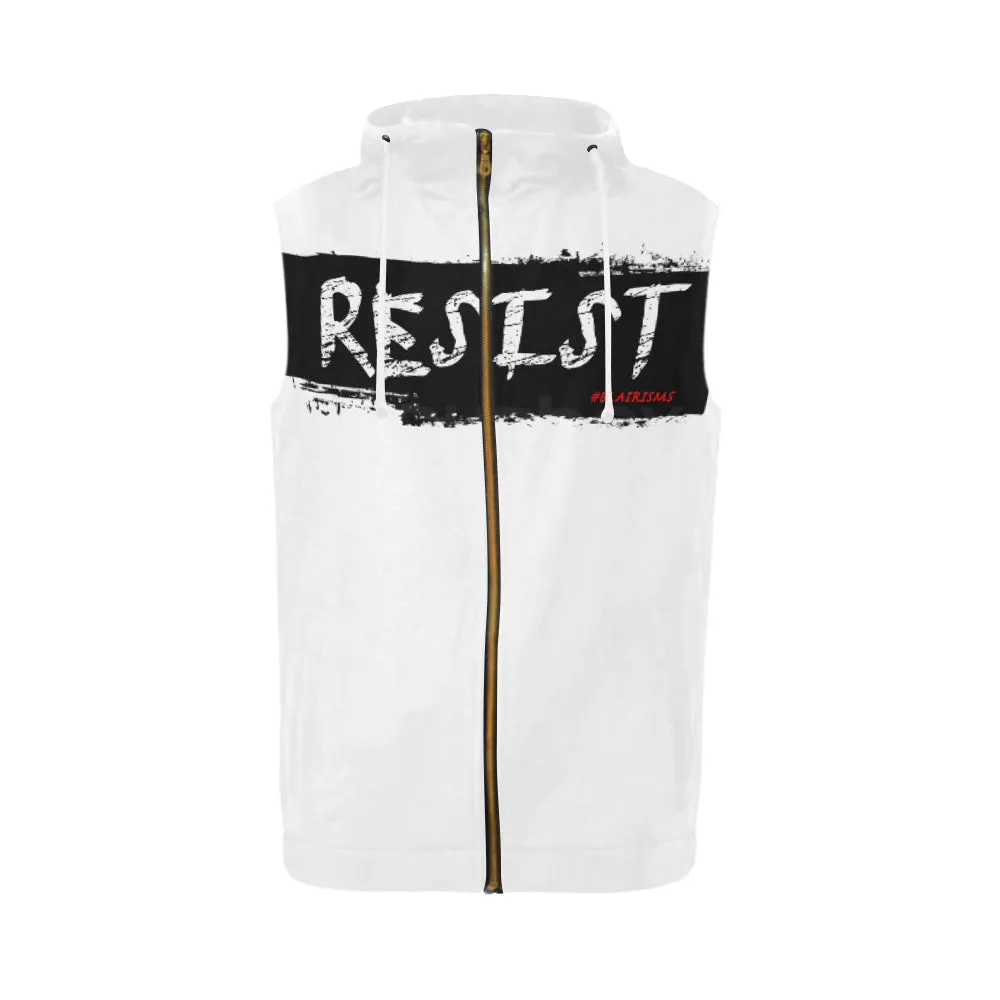 RESIST FIST SLEEVELESS ZIPPER HOODIES (Various Colors)