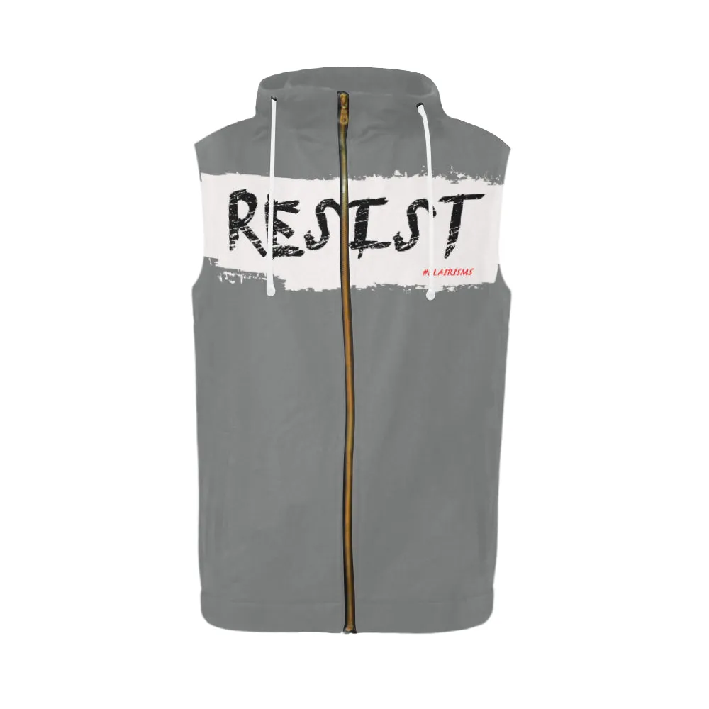 RESIST FIST SLEEVELESS ZIPPER HOODIES (Various Colors)