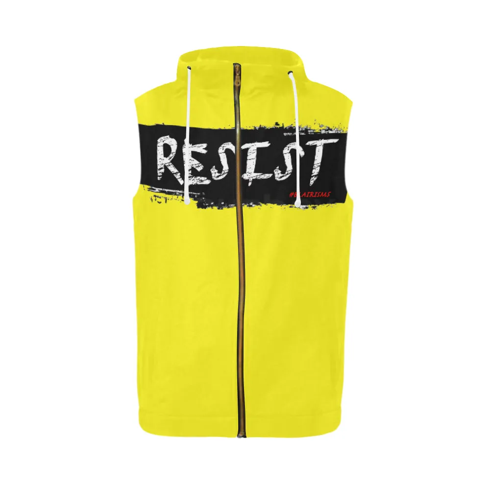 RESIST FIST SLEEVELESS ZIPPER HOODIES (Various Colors)
