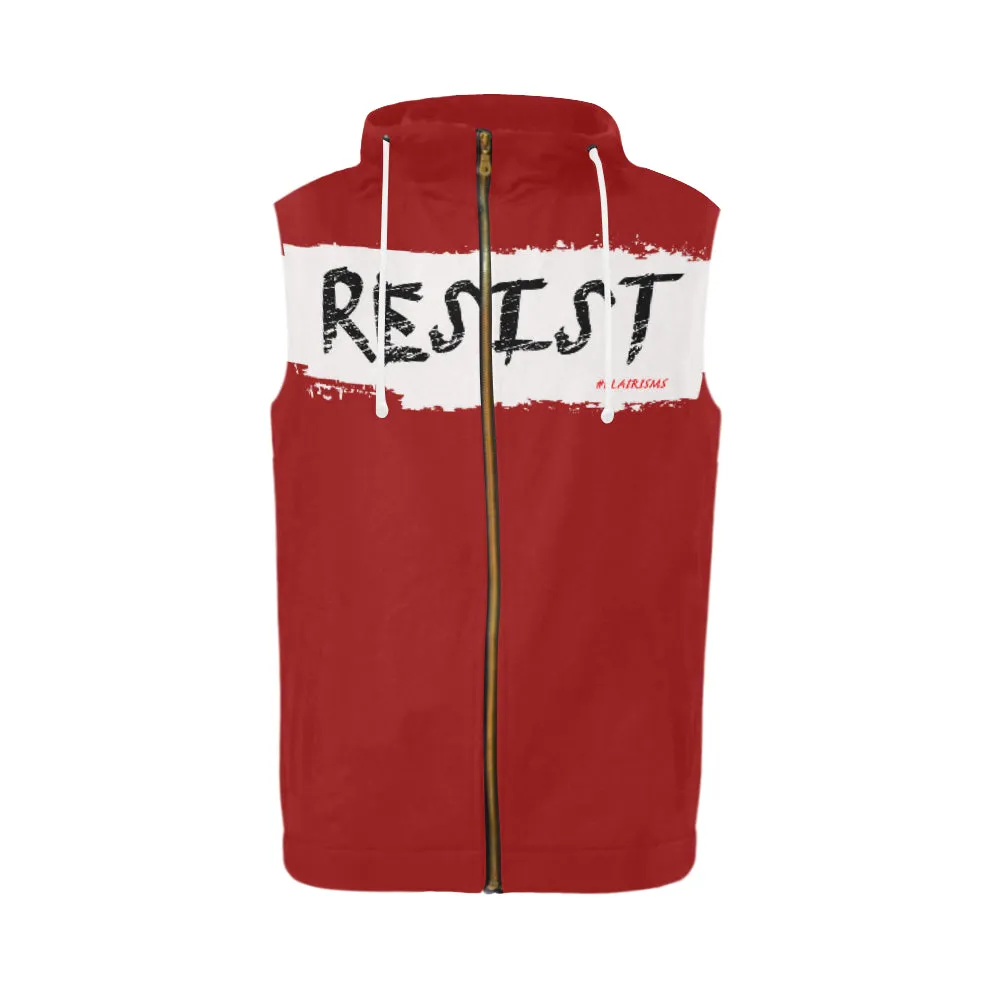 RESIST FIST SLEEVELESS ZIPPER HOODIES (Various Colors)