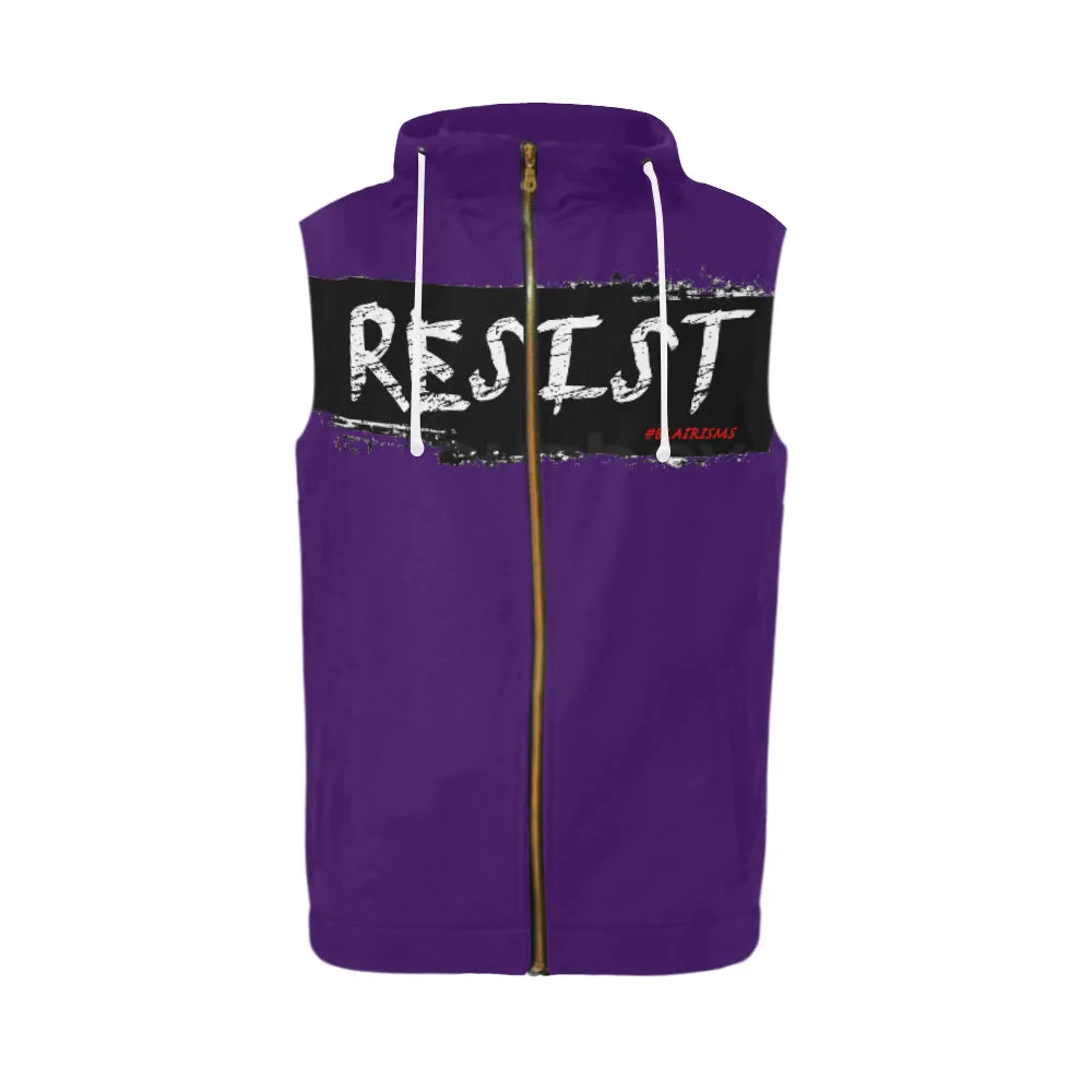 RESIST FIST SLEEVELESS ZIPPER HOODIES (Various Colors)