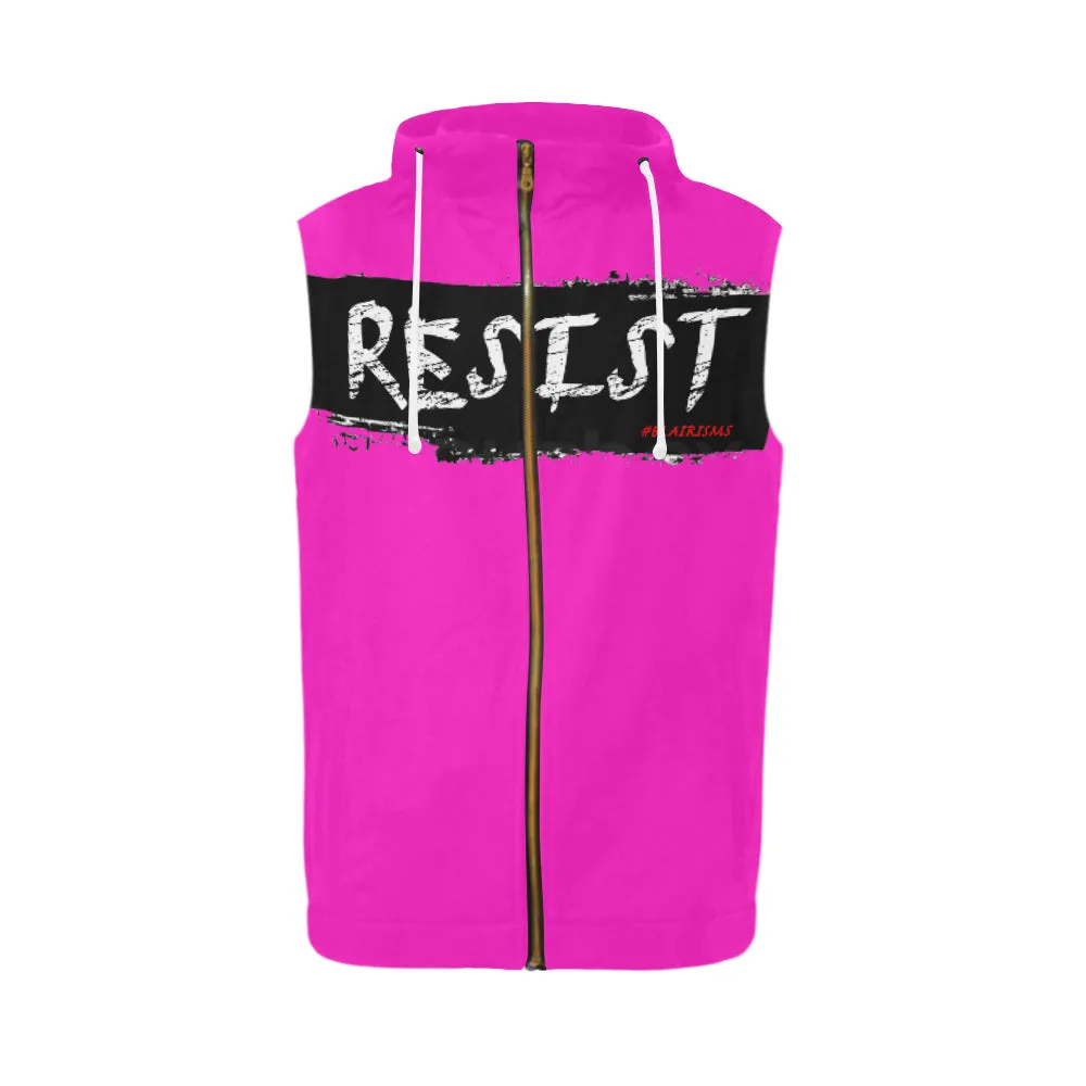 RESIST FIST SLEEVELESS ZIPPER HOODIES (Various Colors)