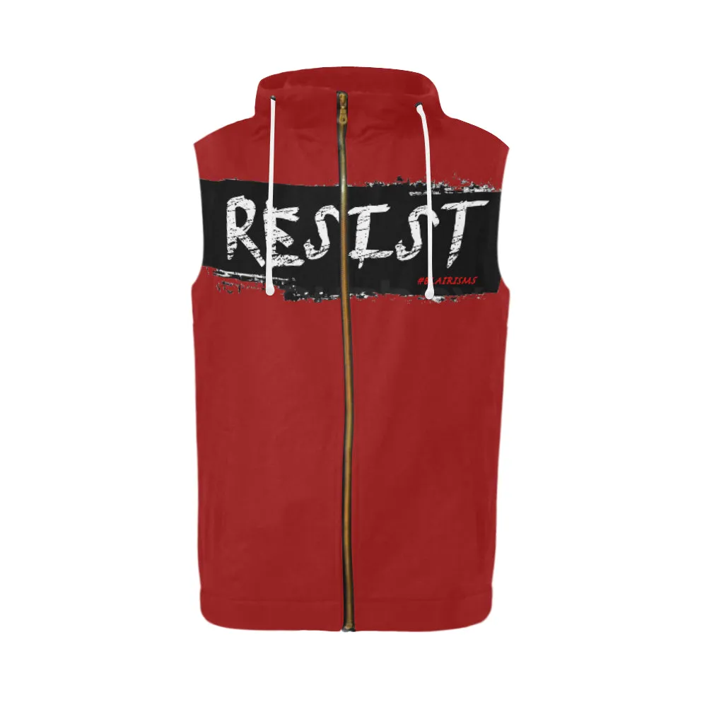 RESIST FIST SLEEVELESS ZIPPER HOODIES (Various Colors)
