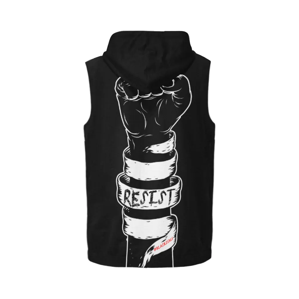 RESIST FIST SLEEVELESS ZIPPER HOODIES (Various Colors)