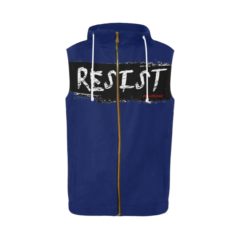 RESIST FIST SLEEVELESS ZIPPER HOODIES (Various Colors)