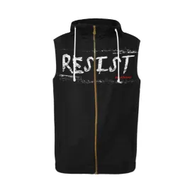 RESIST FIST SLEEVELESS ZIPPER HOODIES (Various Colors)