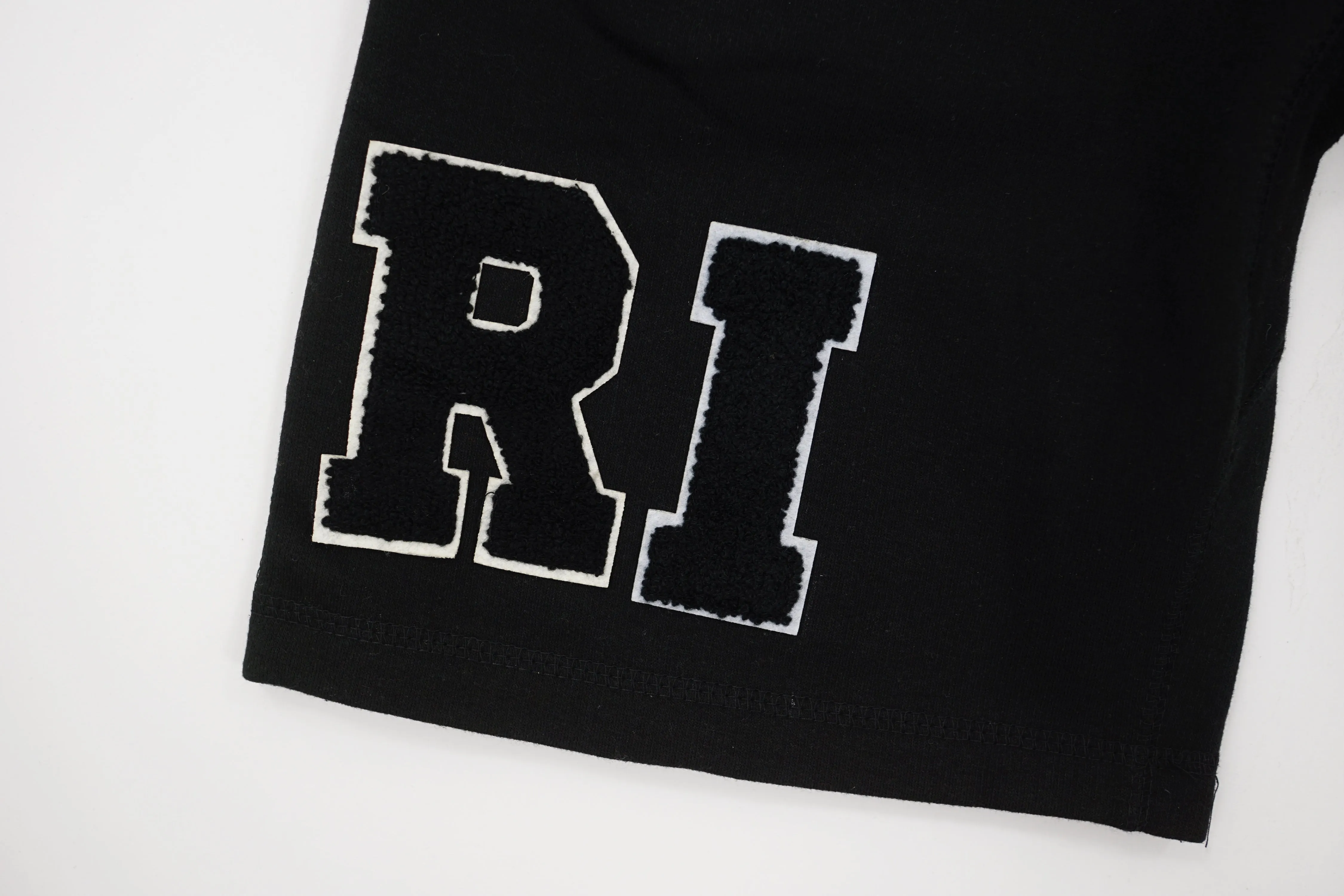 'RICH' Patch Shorts (Black)