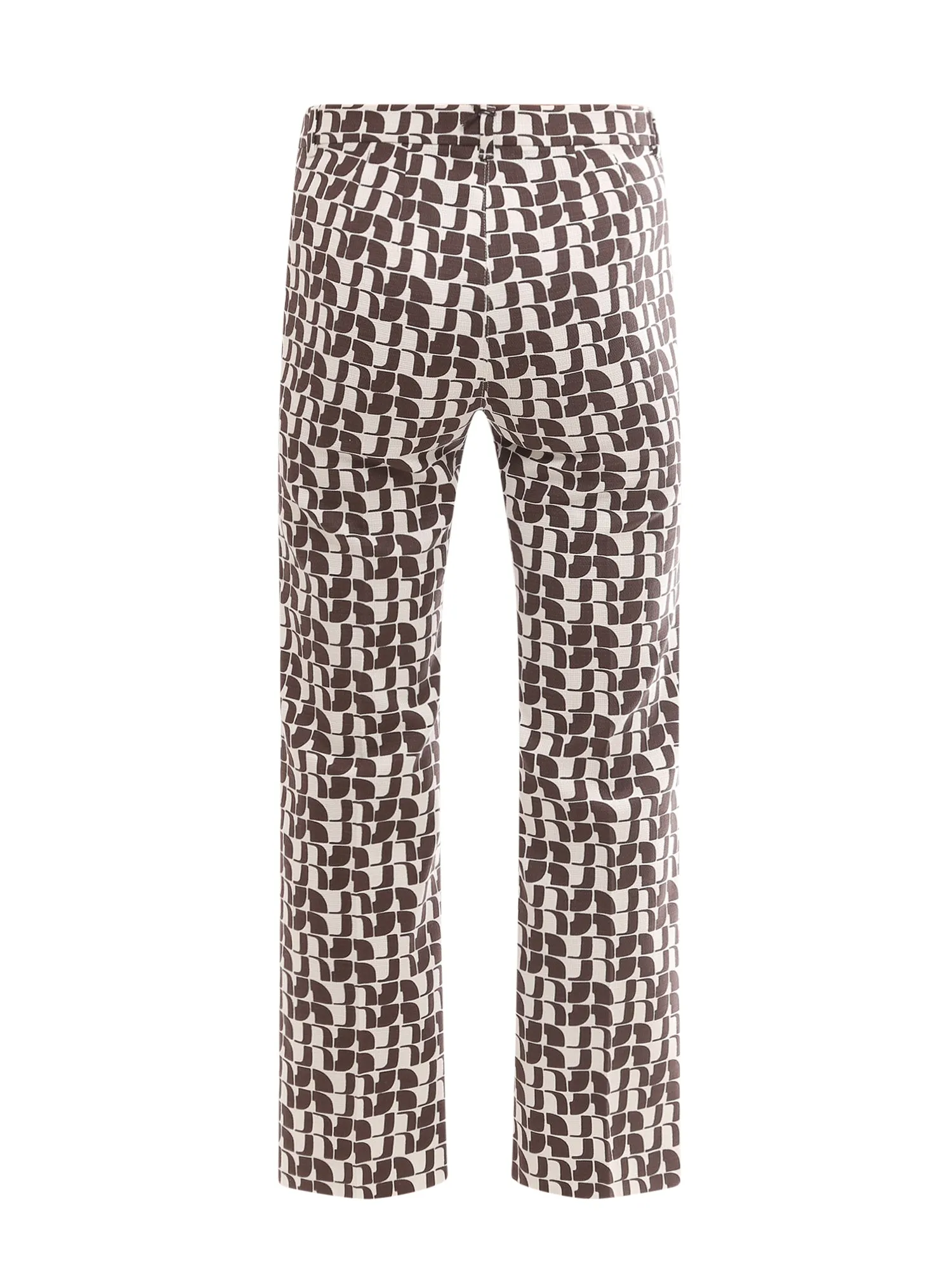'S Max Mara Allover Graphic Printed Straight Leg Pants
