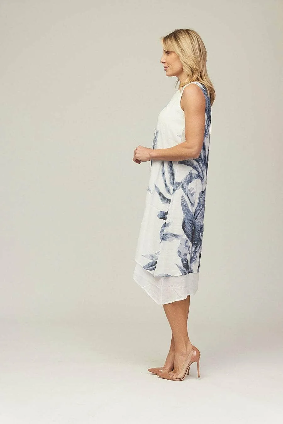 Saloos Layered Midi-Dress with Duster Jacket