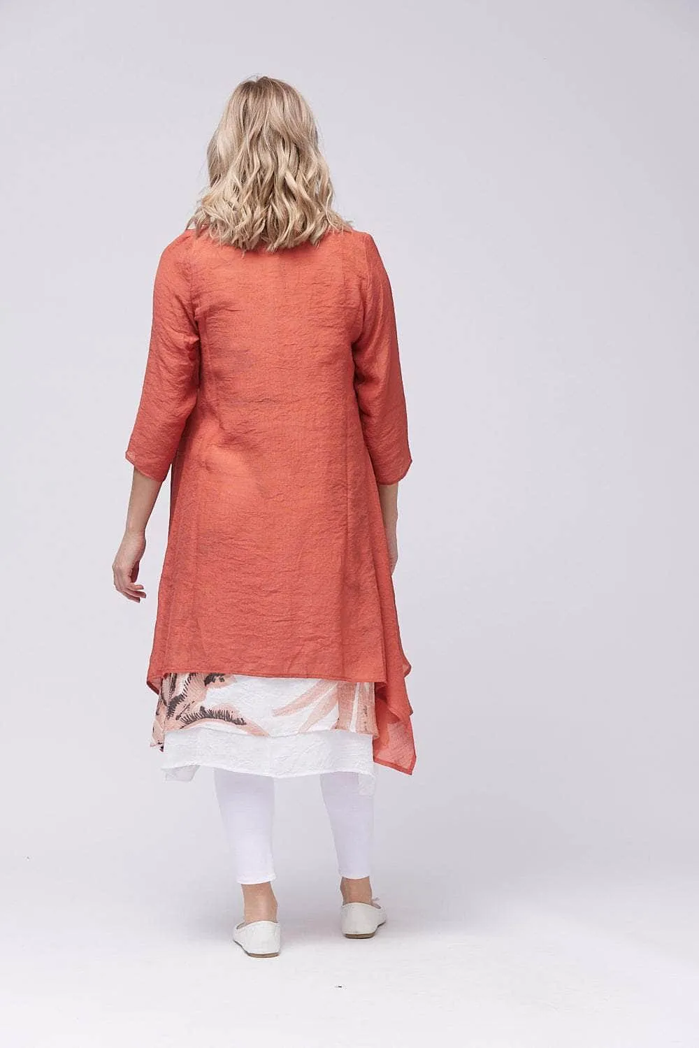Saloos Layered Midi-Dress with Duster Jacket