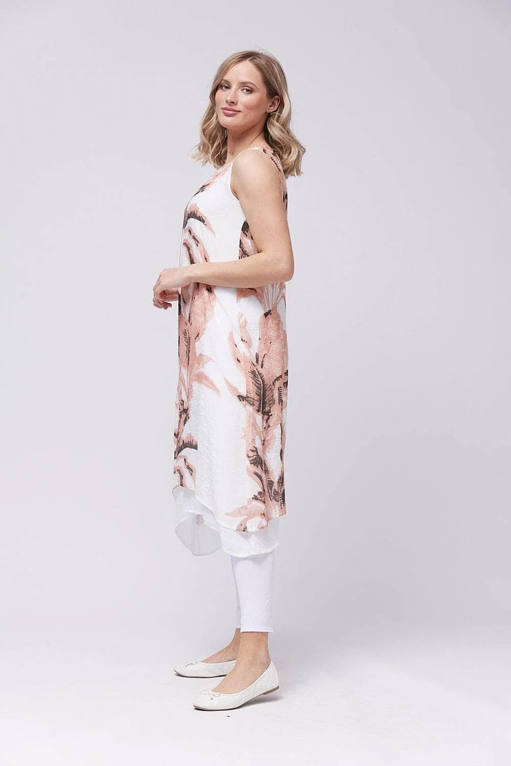 Saloos Layered Midi-Dress with Duster Jacket