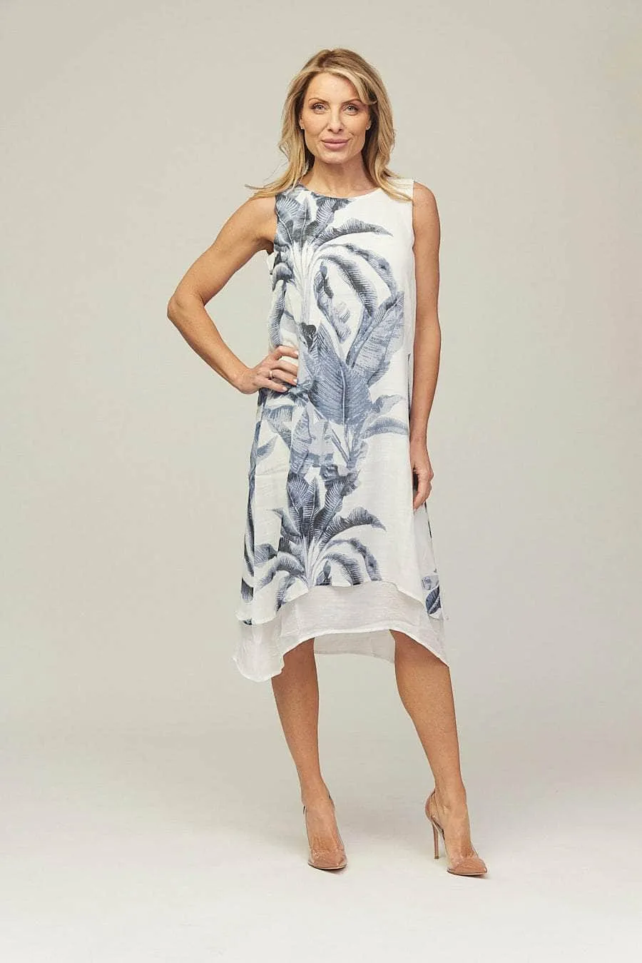 Saloos Layered Midi-Dress with Duster Jacket