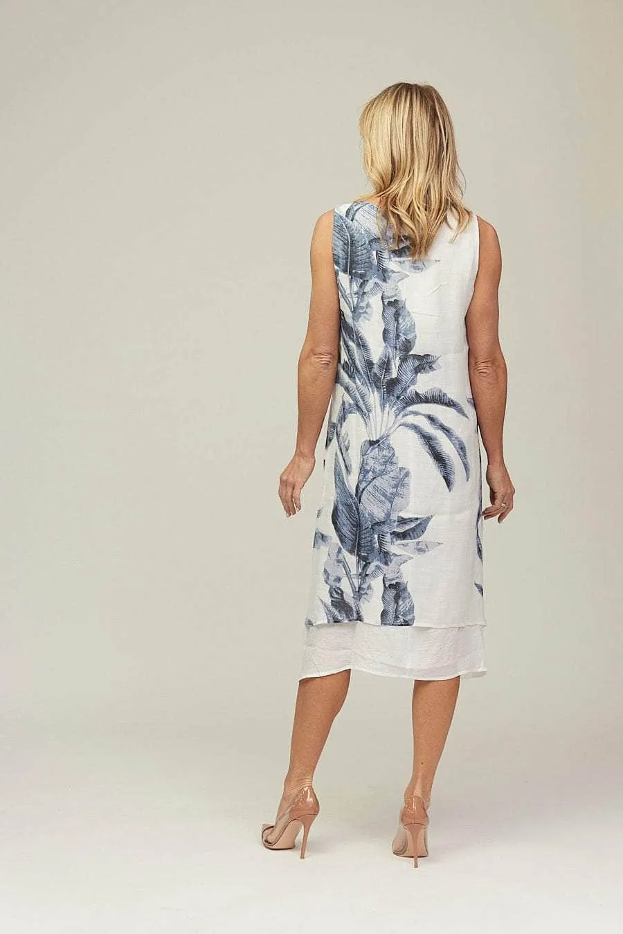 Saloos Layered Midi-Dress with Duster Jacket