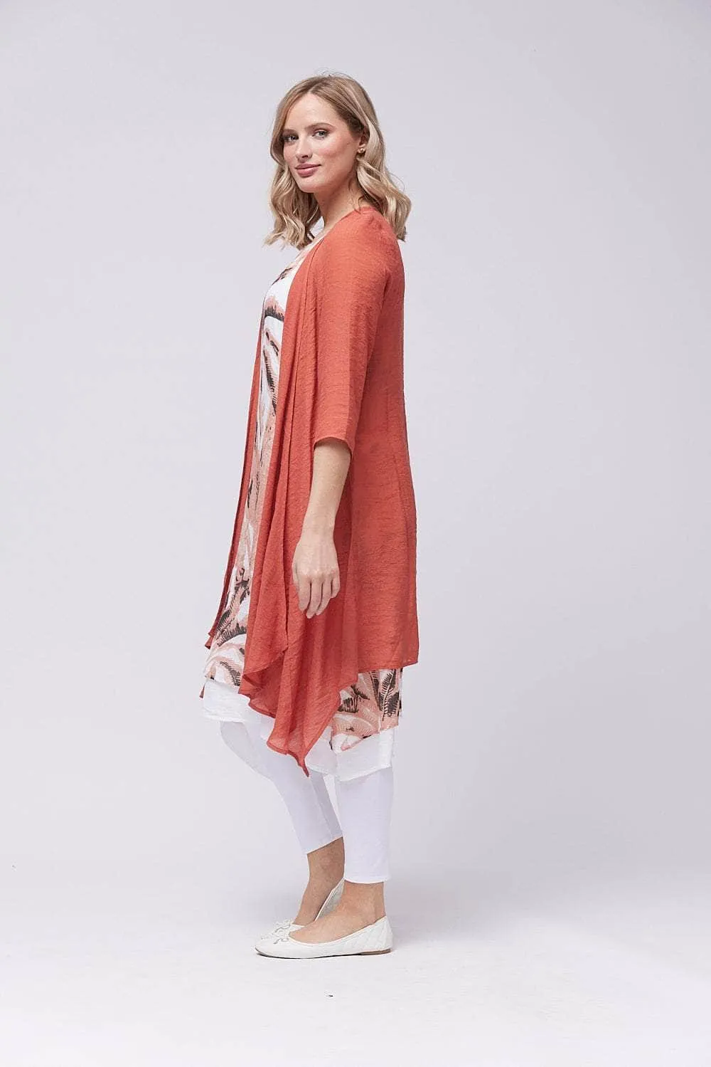 Saloos Layered Midi-Dress with Duster Jacket