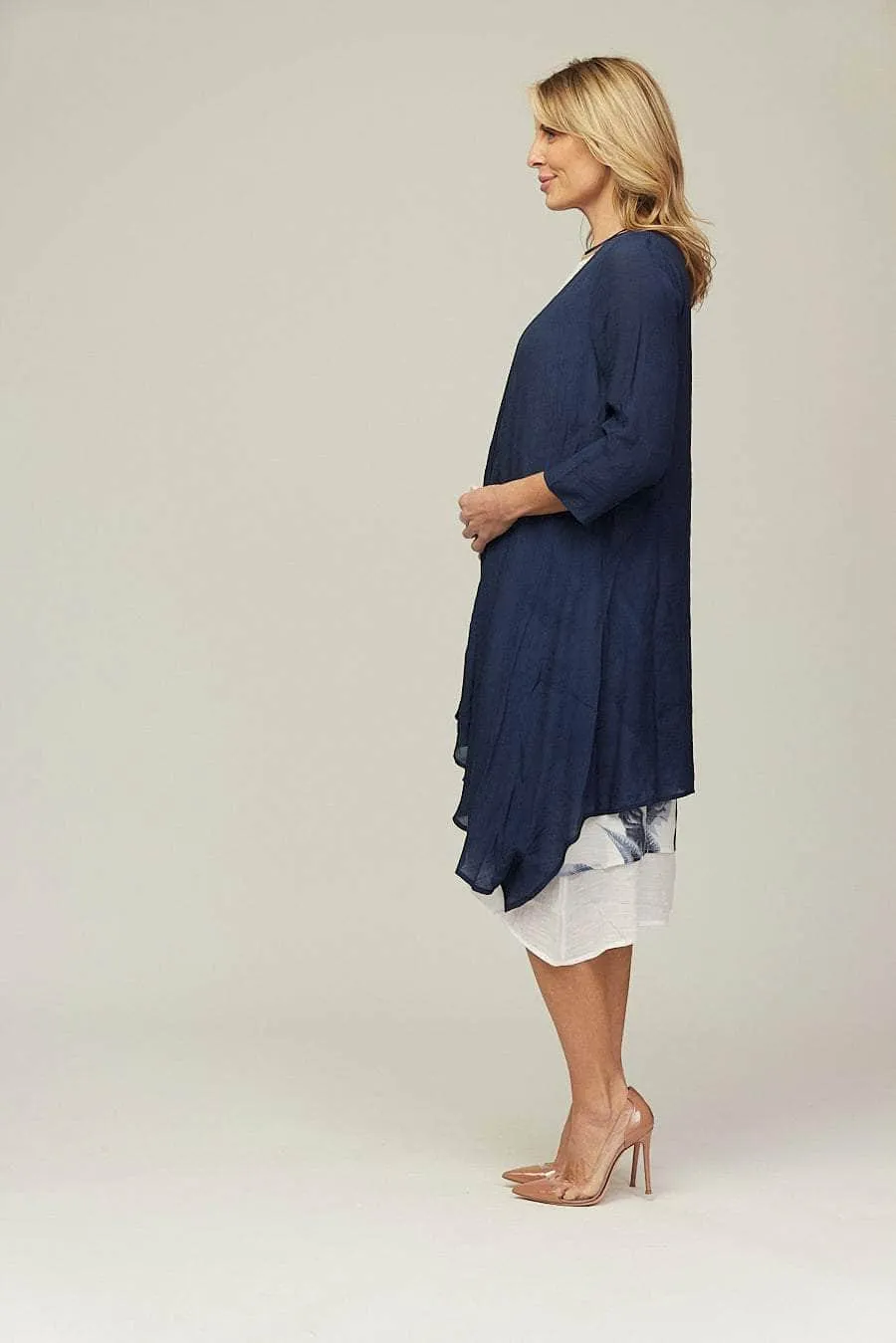 Saloos Layered Midi-Dress with Duster Jacket