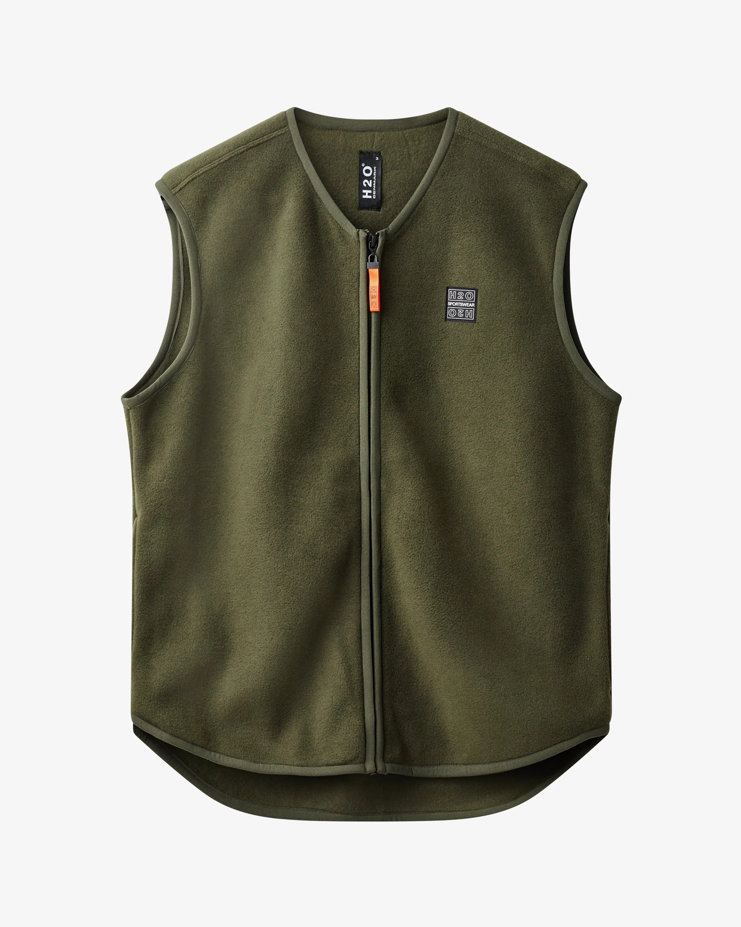 Army Green Sejerø Fleece Vest - Premium Quality