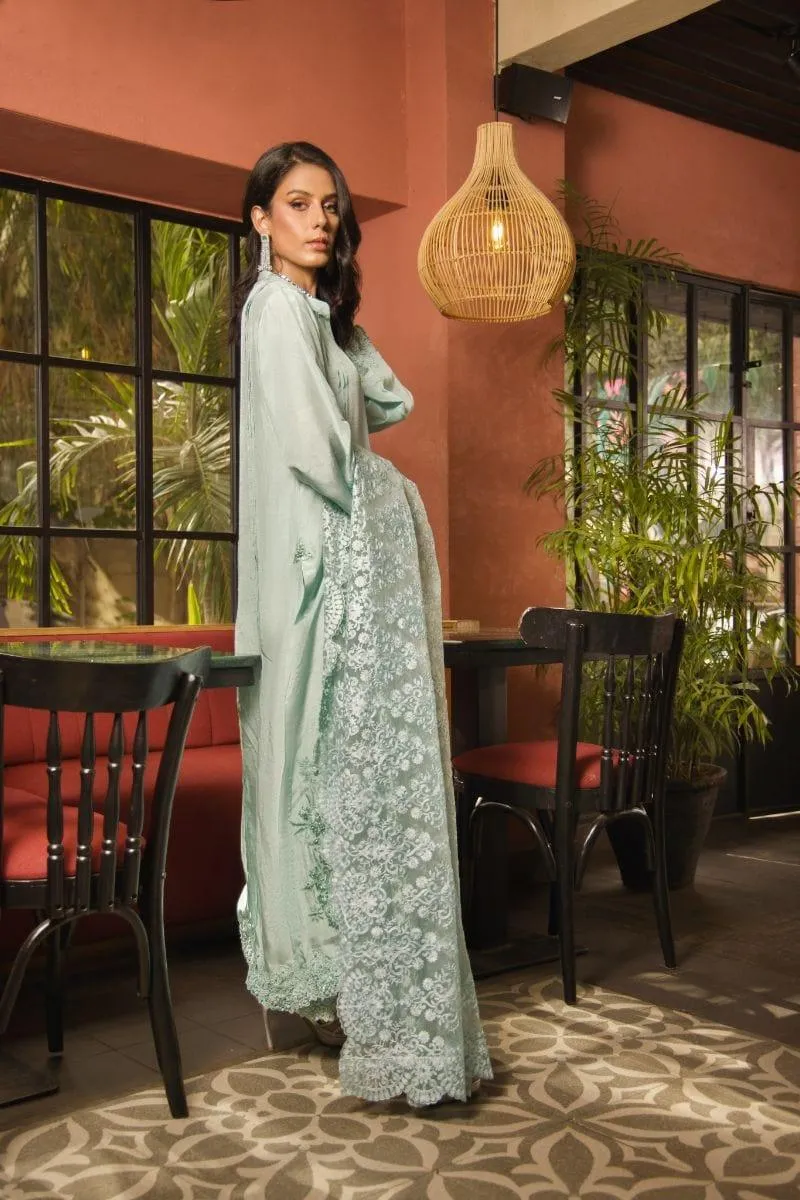 Shehrnaz - SHK-1144 - 3 Piece - Mint - Embroidered