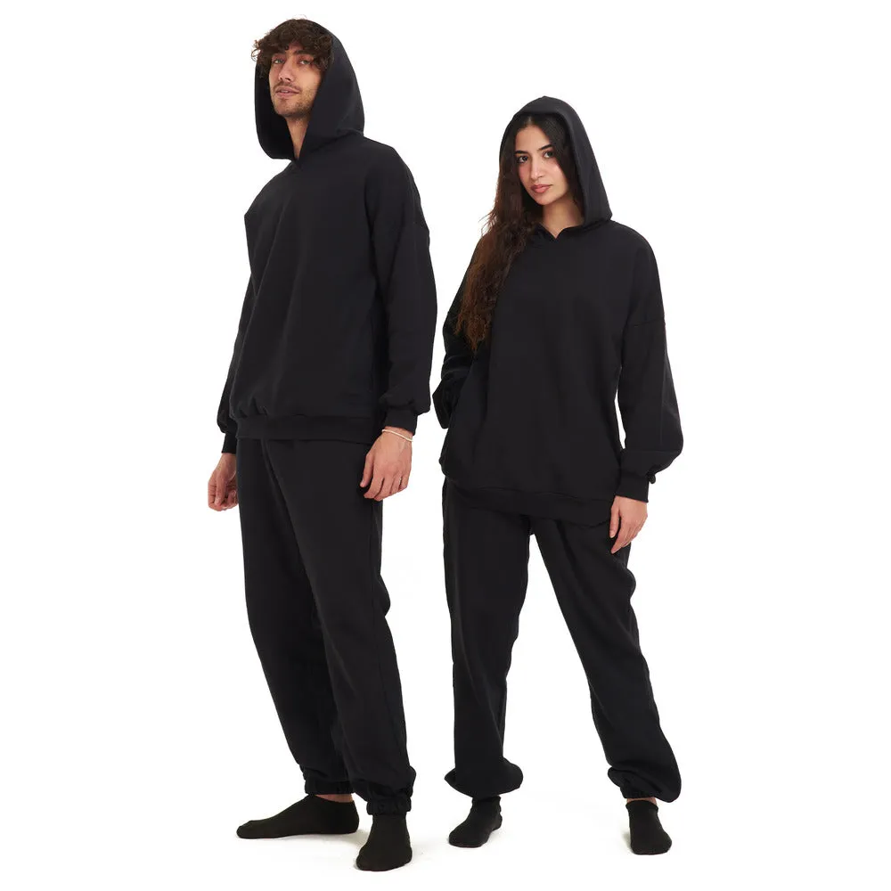 Snugg oversized unisex hoodie set Black