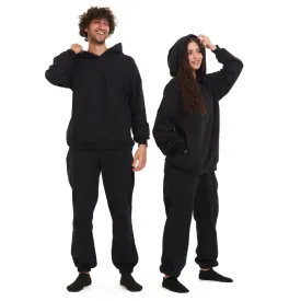 Snugg oversized unisex hoodie set Black