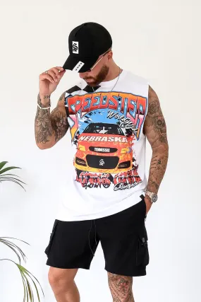 Speedster Sleeveless Tee - White