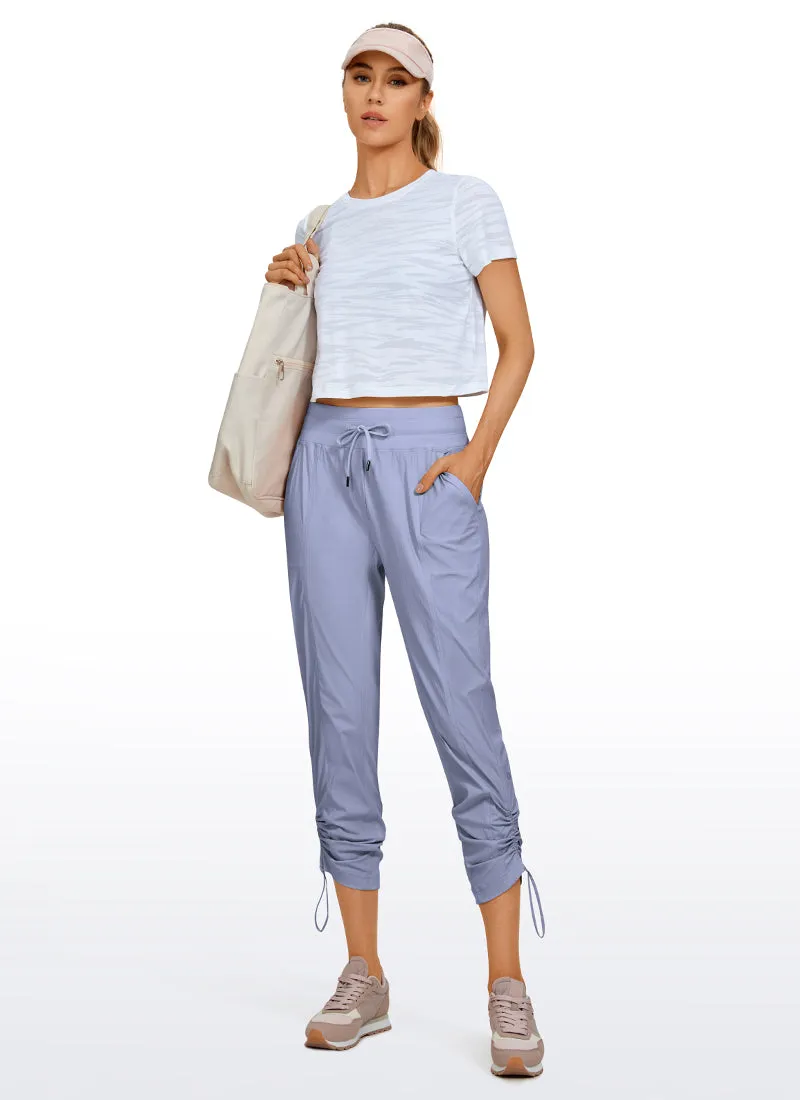 Striped Pants with Pockets 27''- Cinched Leg
