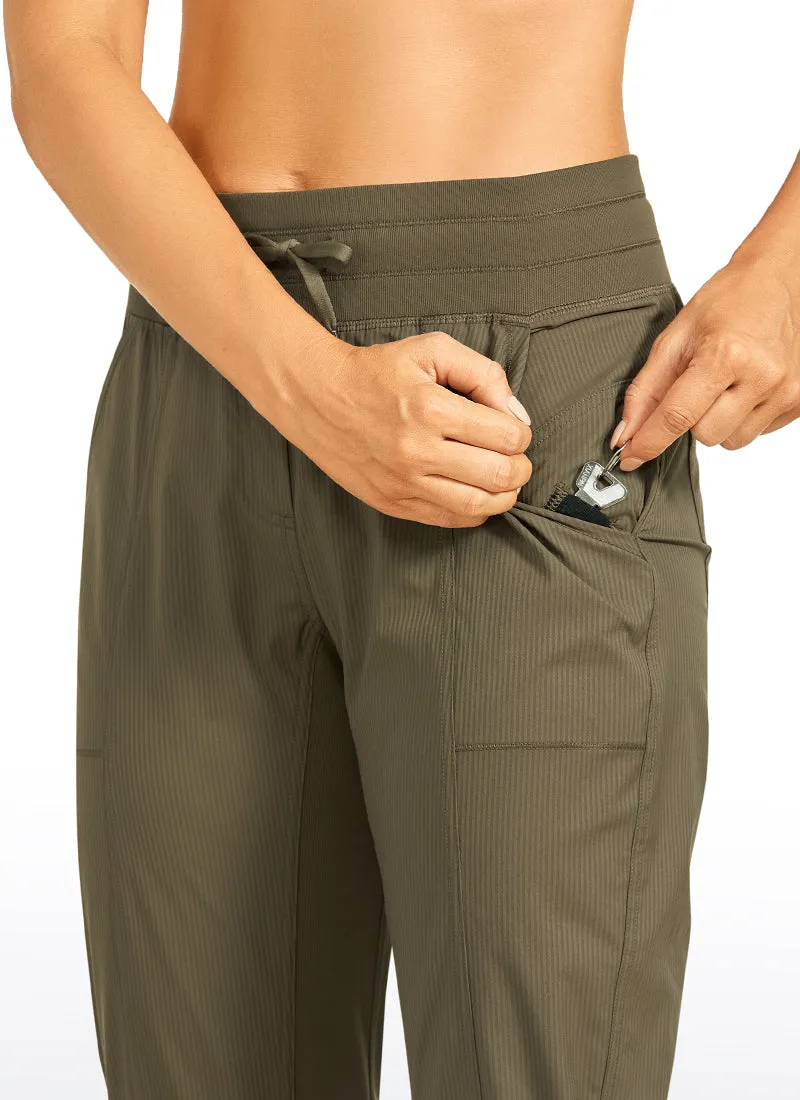 Striped Pants with Pockets 27''- Cinched Leg