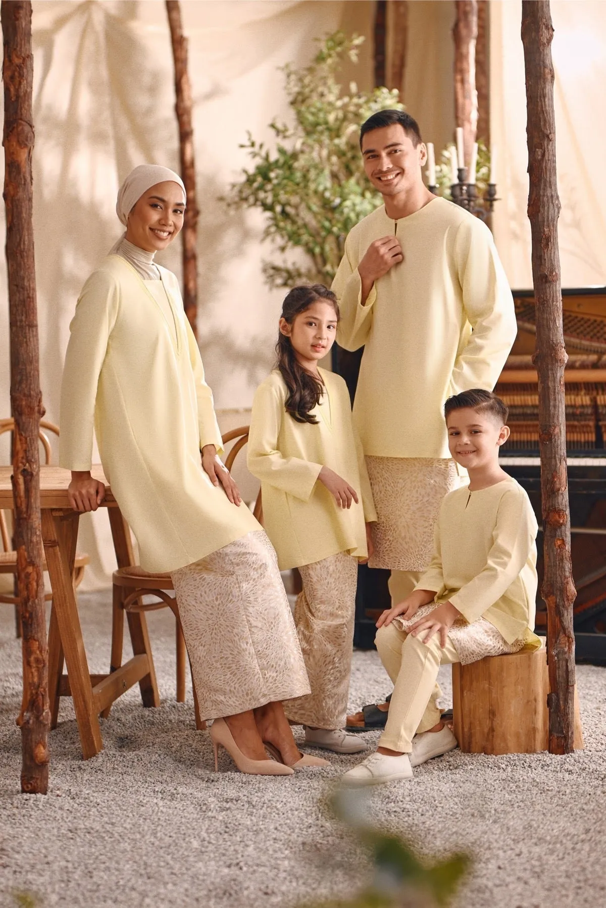 The Bayu Women Jacquard Skirt - Spring Sand