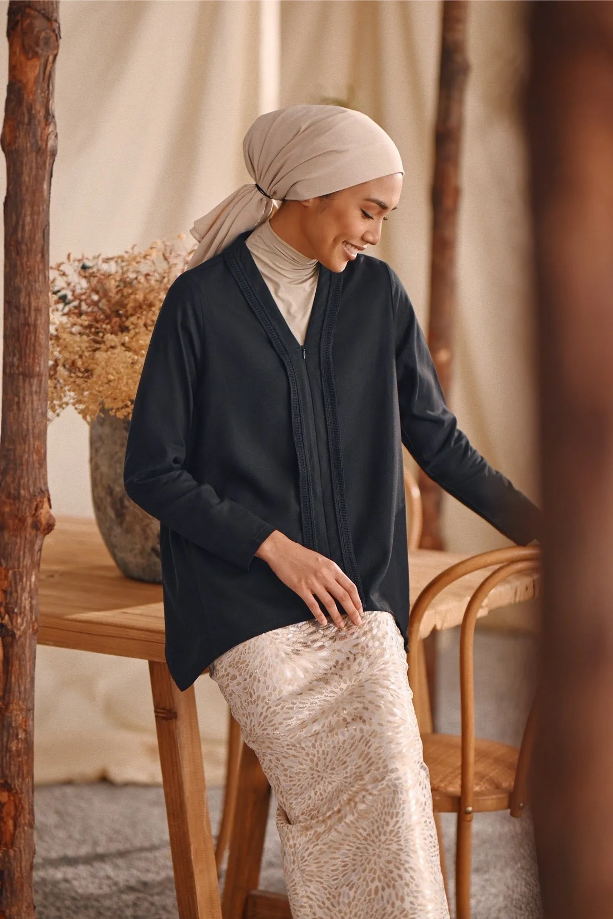 The Bayu Women Jacquard Skirt - Spring Sand