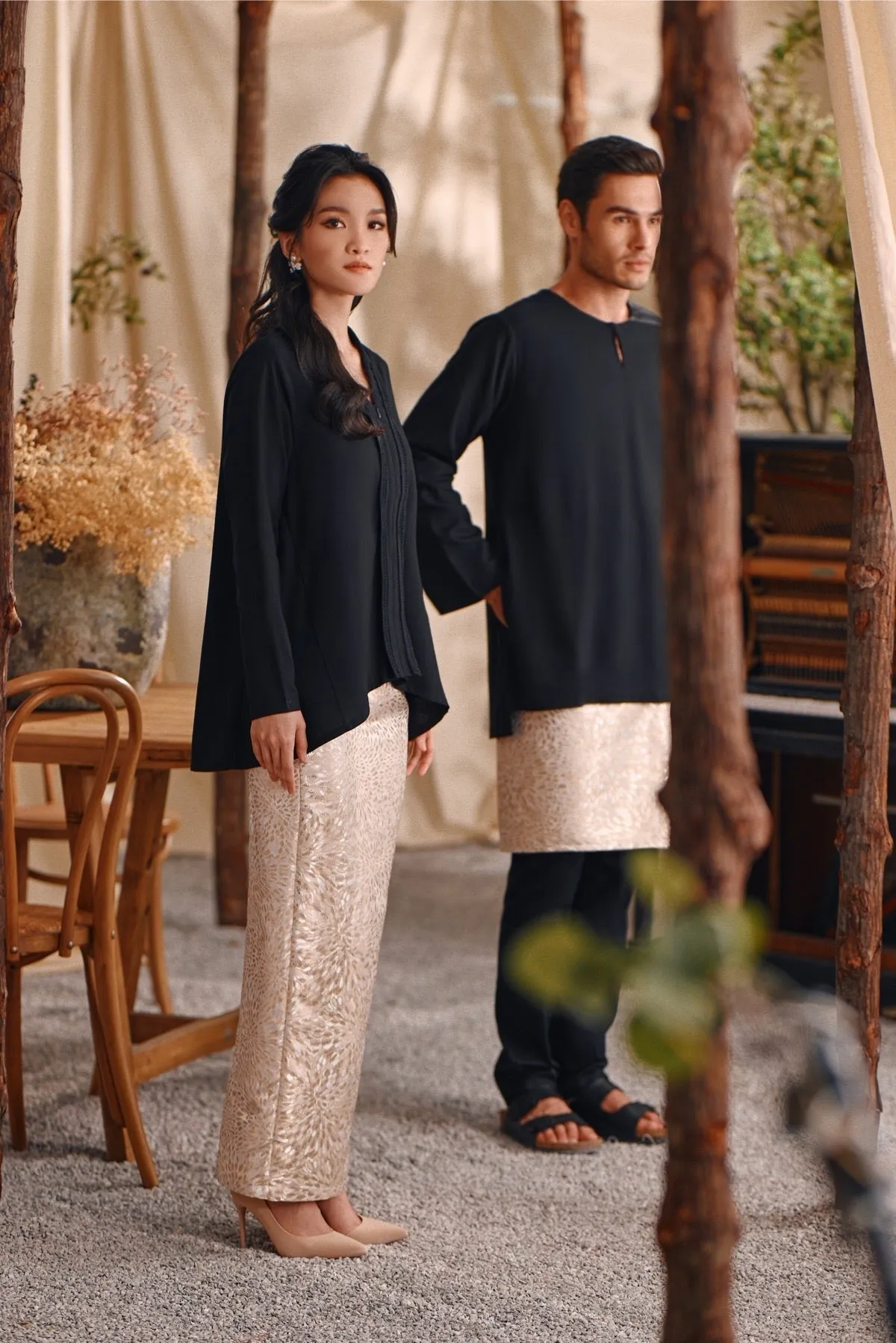 The Bayu Women Jacquard Skirt - Spring Sand