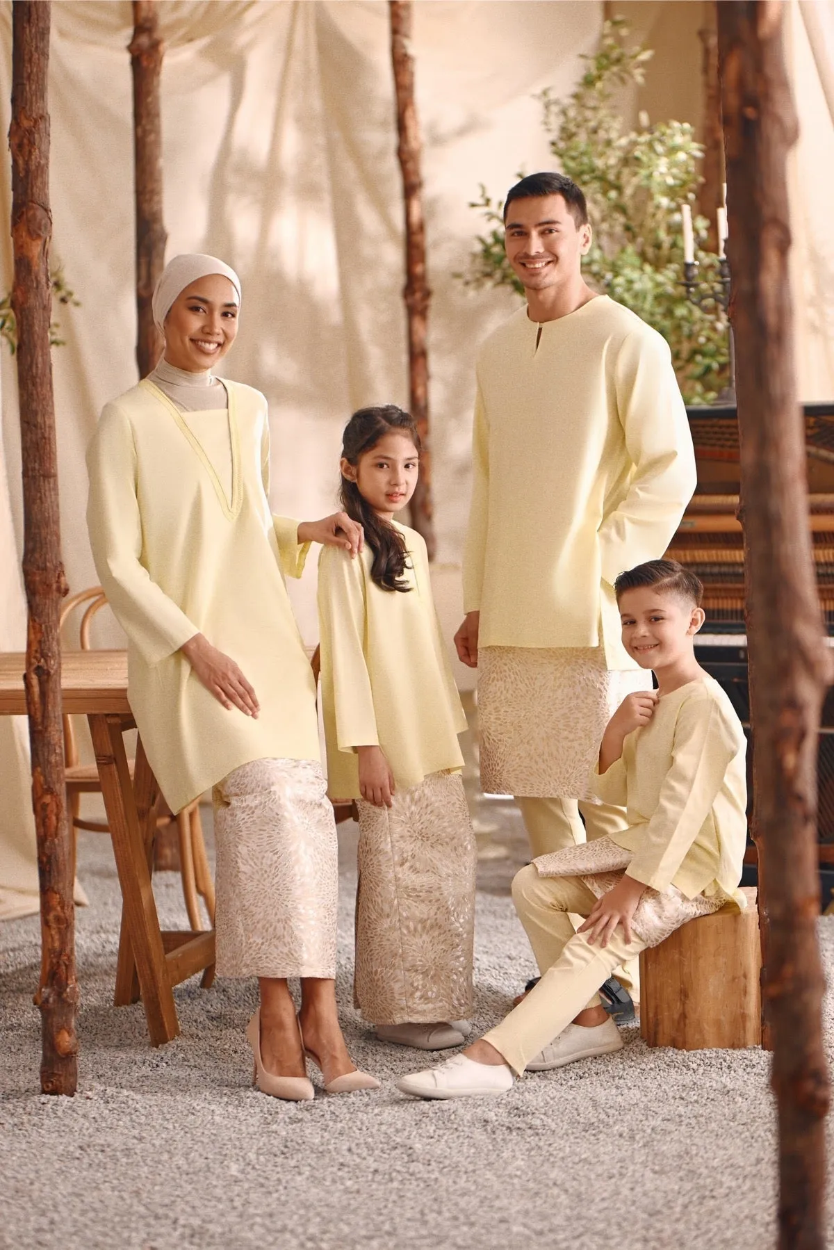 The Bayu Women Jacquard Skirt - Spring Sand