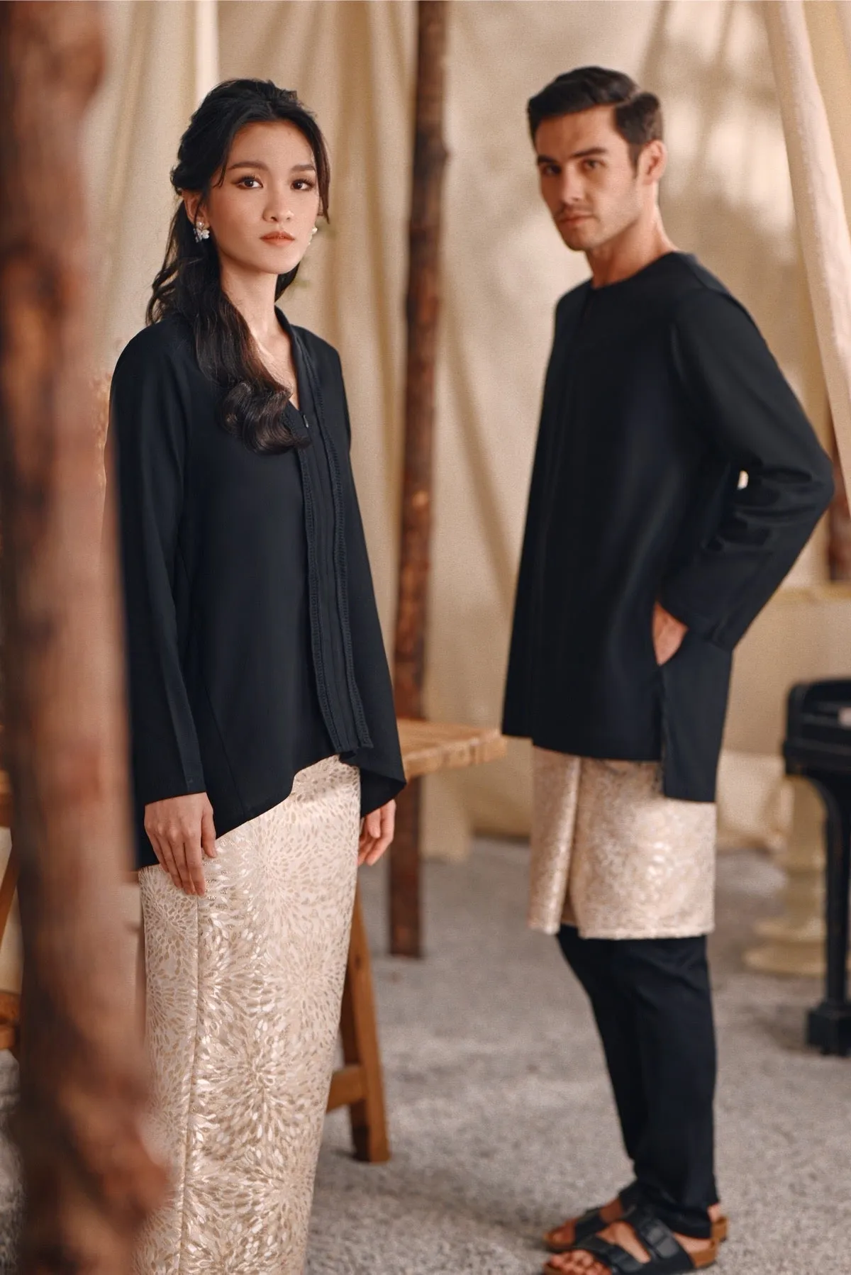 The Bayu Women Jacquard Skirt - Spring Sand