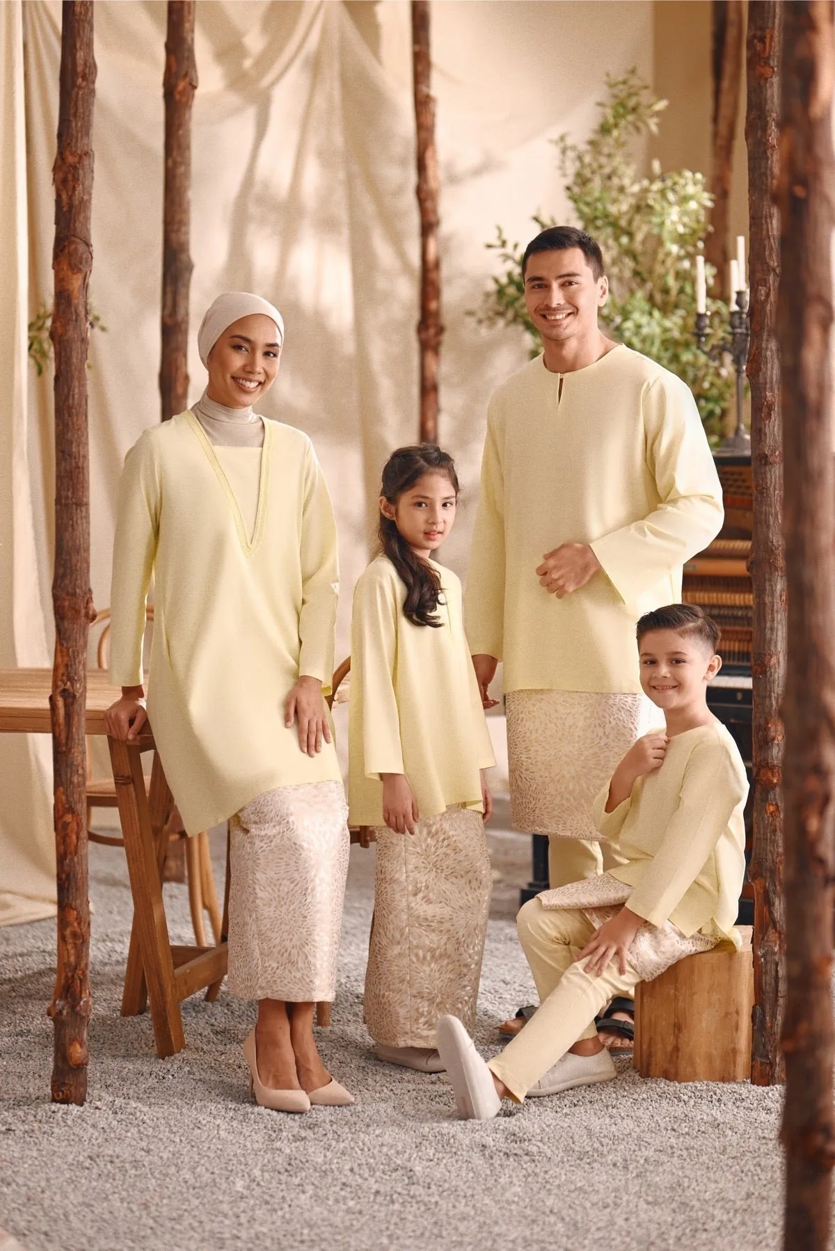 The Bayu Women Jacquard Skirt - Spring Sand