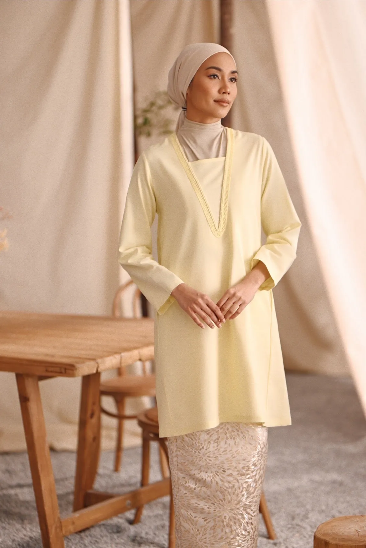 The Bayu Women Jacquard Skirt - Spring Sand