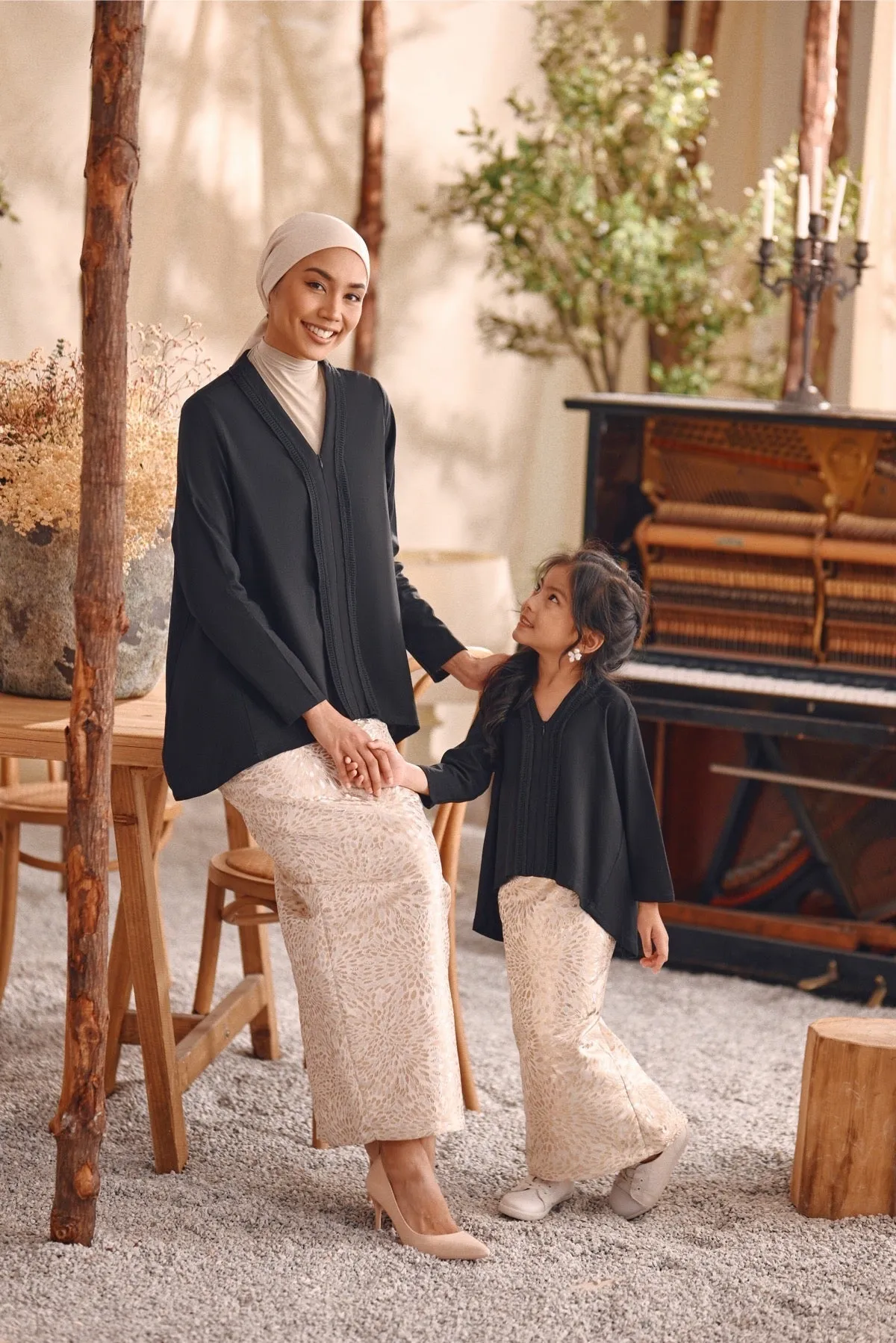 The Bayu Women Jacquard Skirt - Spring Sand