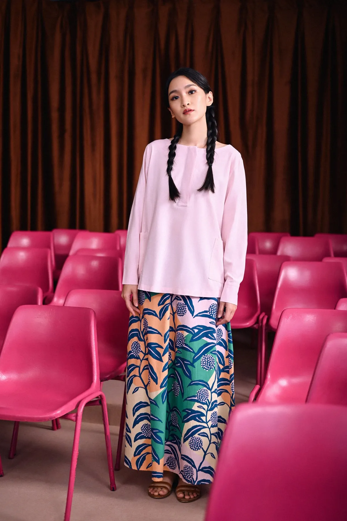 The Dulu Kita Women Flare Skirt - Dandelions